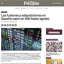 Las fusiones y adquisiciones en Espaa caen un 15% hasta agosto